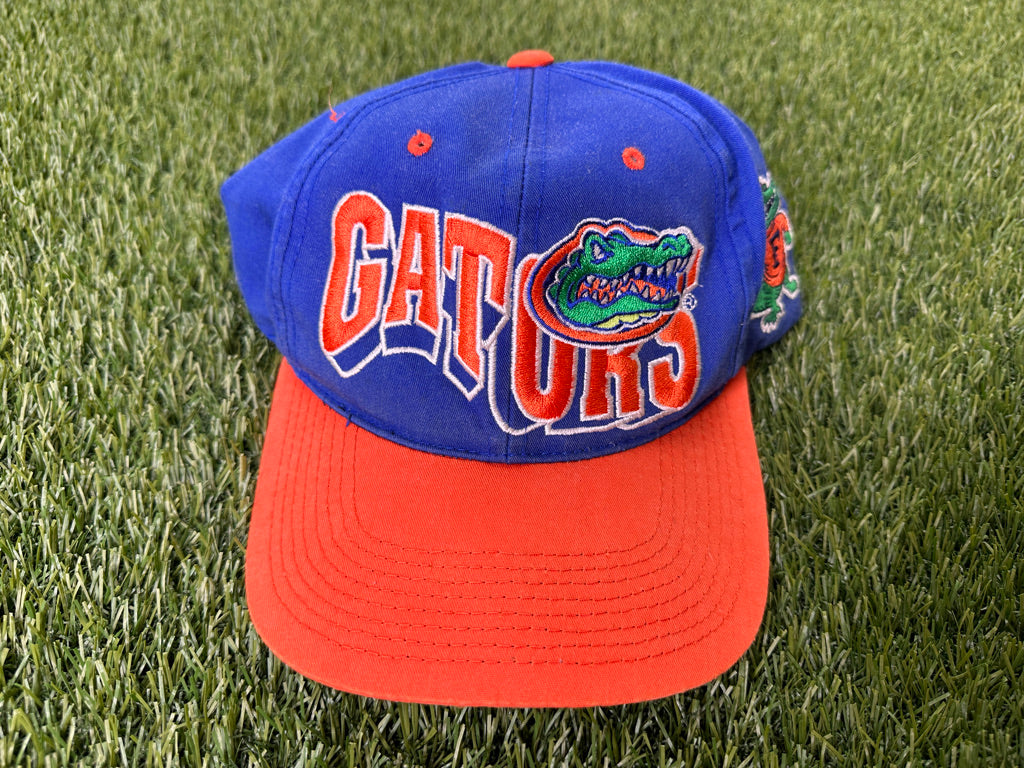 Vintage Florida Gators Snapback Hat Blue Wave