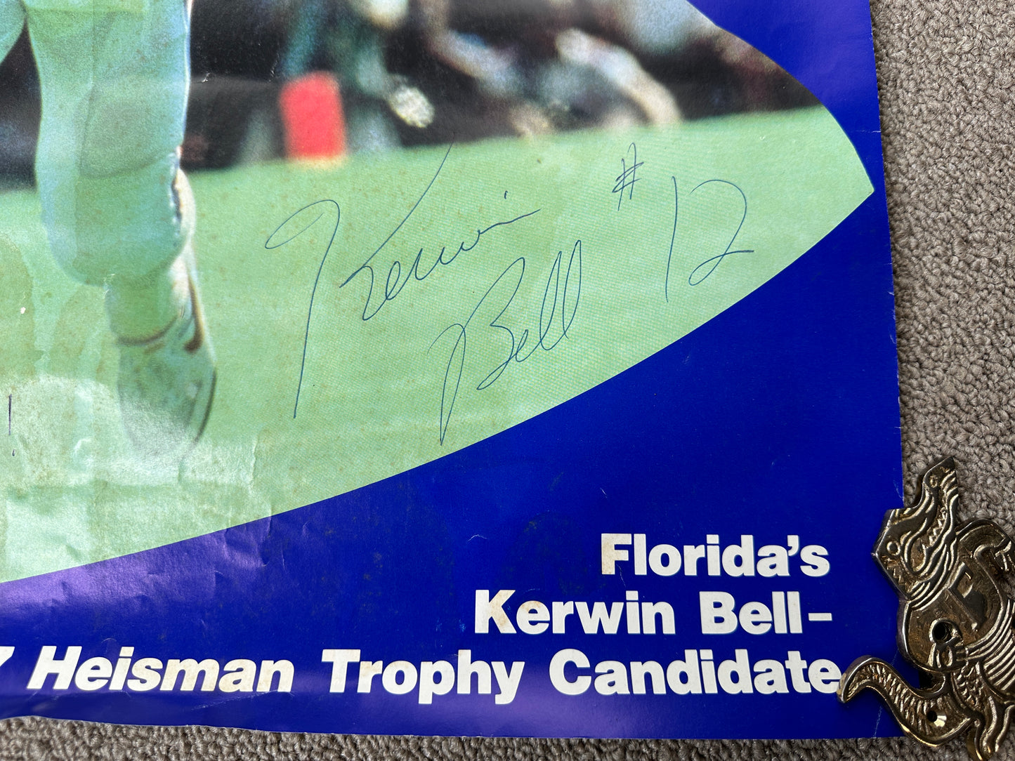 Vintage Florida Gators Kerwin Bell Poster