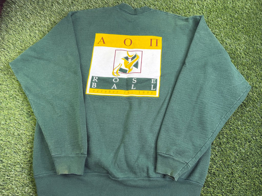 Vintage University of Florida 1996 Alpha Omicron Pi Sweatshirt - XL