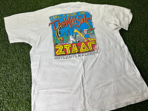 Vintage University of Florida Zeta Tau Alpha 1991 Busch Gardens Shirt - L