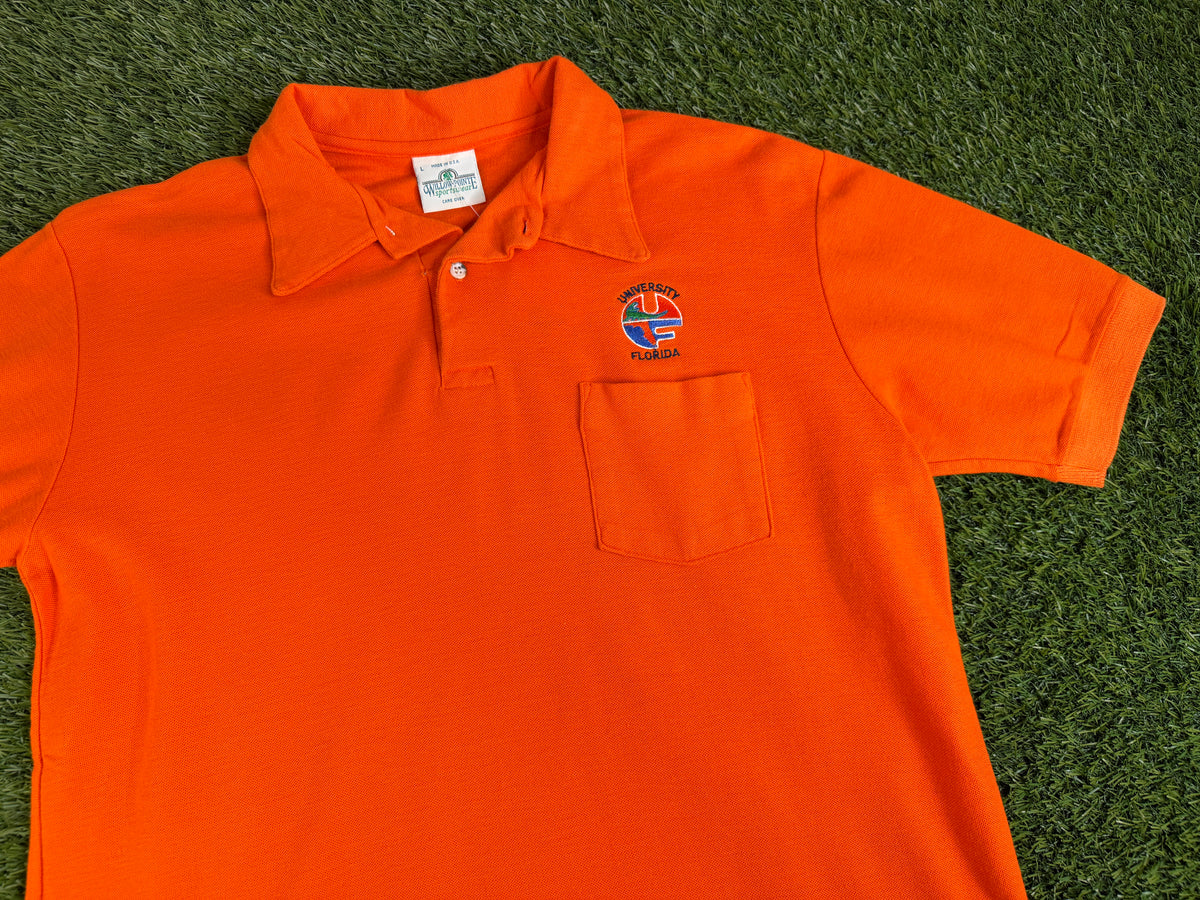 Vintage Florida Gators Polo Circle Logo - M