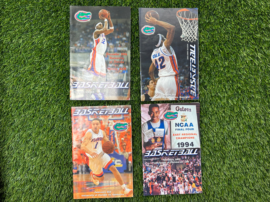 Vintage Florida Gators Basketball Program Lot