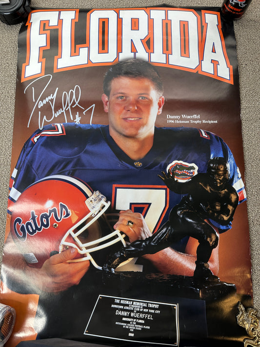 Vintage Florida Gators Danny Wuerffel Heisman Poster