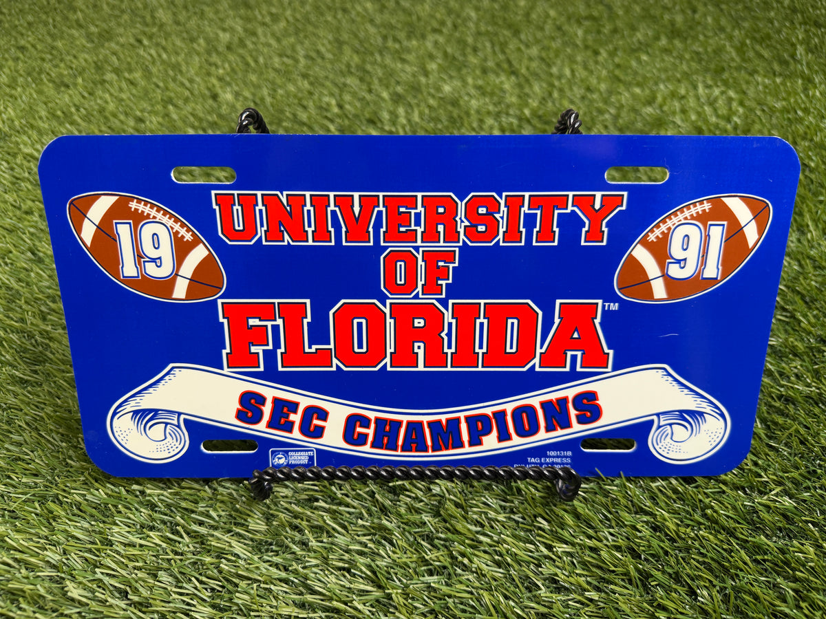 Vintage Florida Gators 1991 SEC Champs License Plate