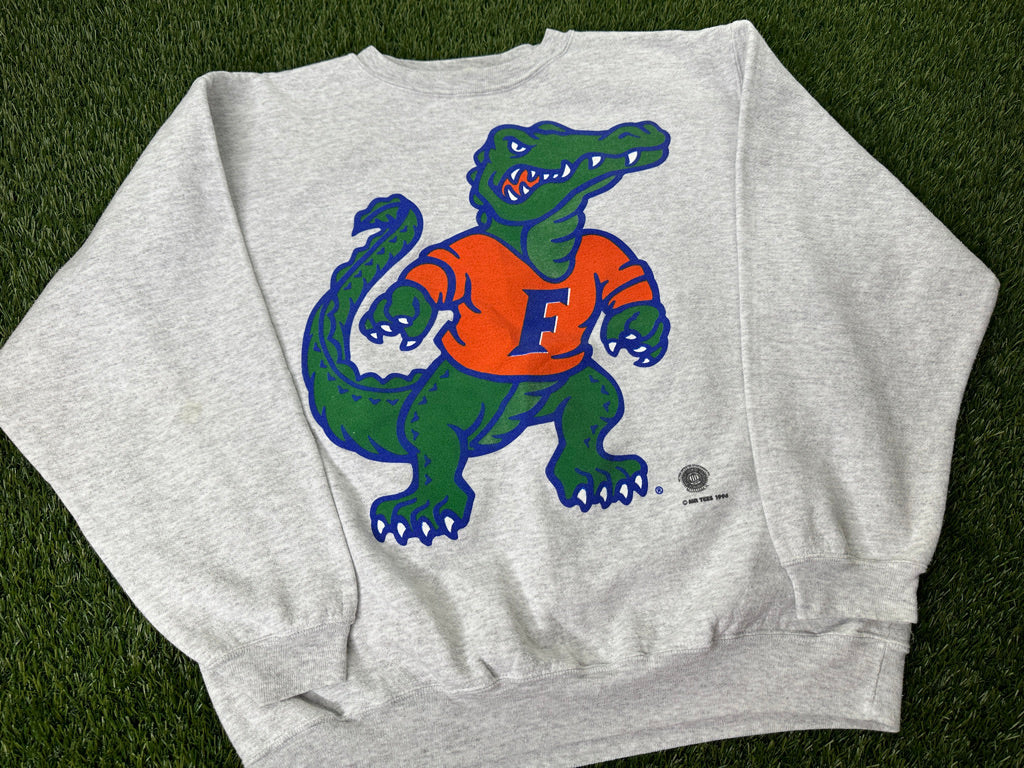 Vintage Florida Gators Sweatshirt V Albert Gray - L