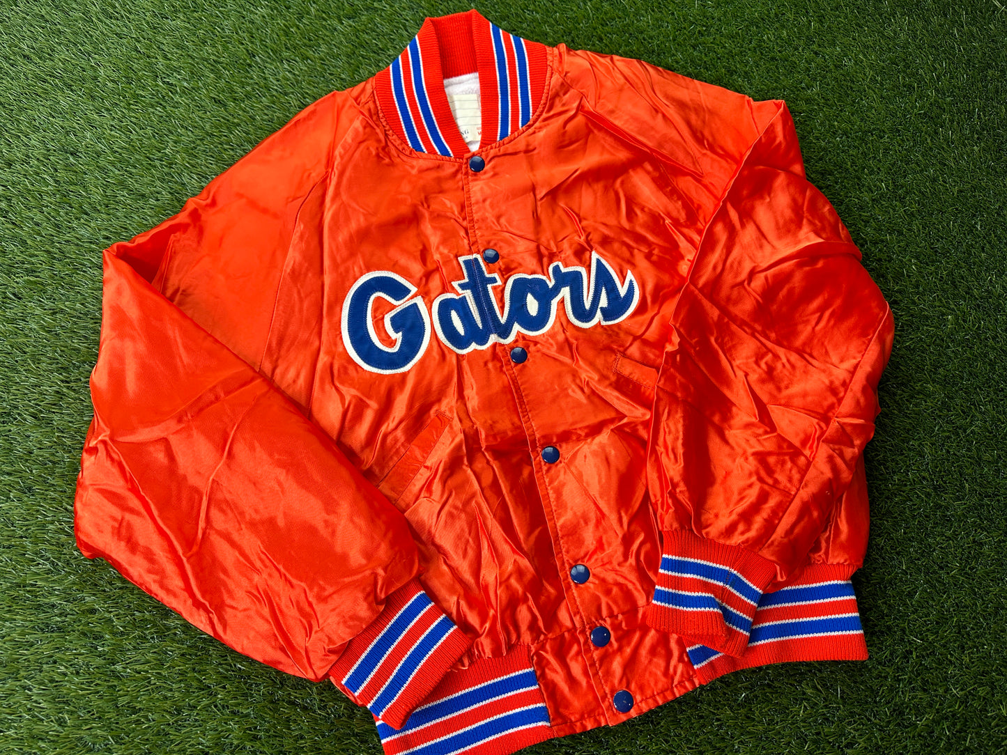 Vintage Florida Gators Script Satin Jacket - M