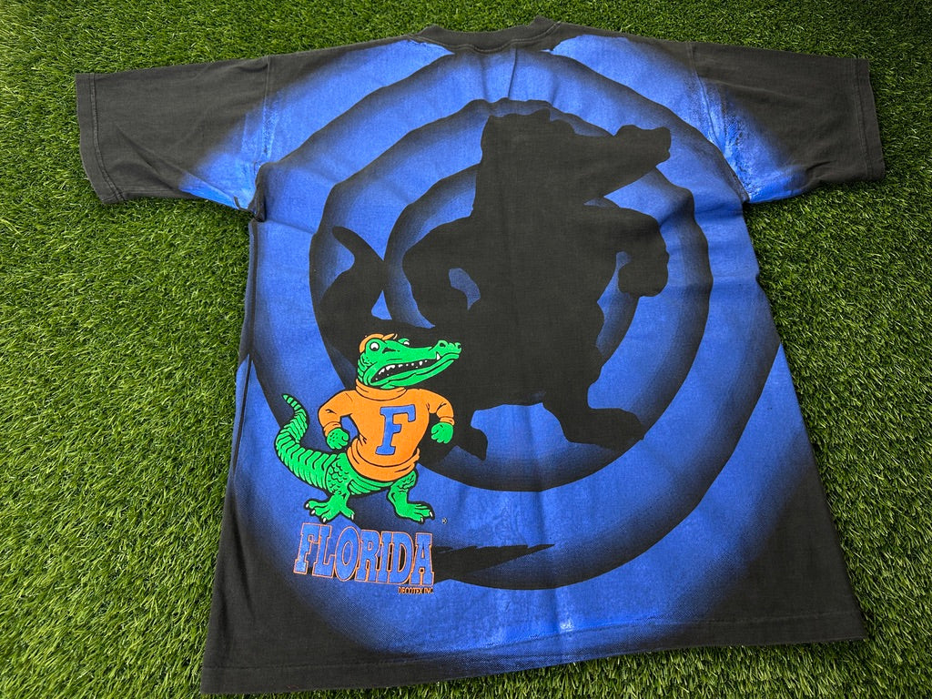 Vintage Florida Gators Shirt Looney Tunes Circles - L