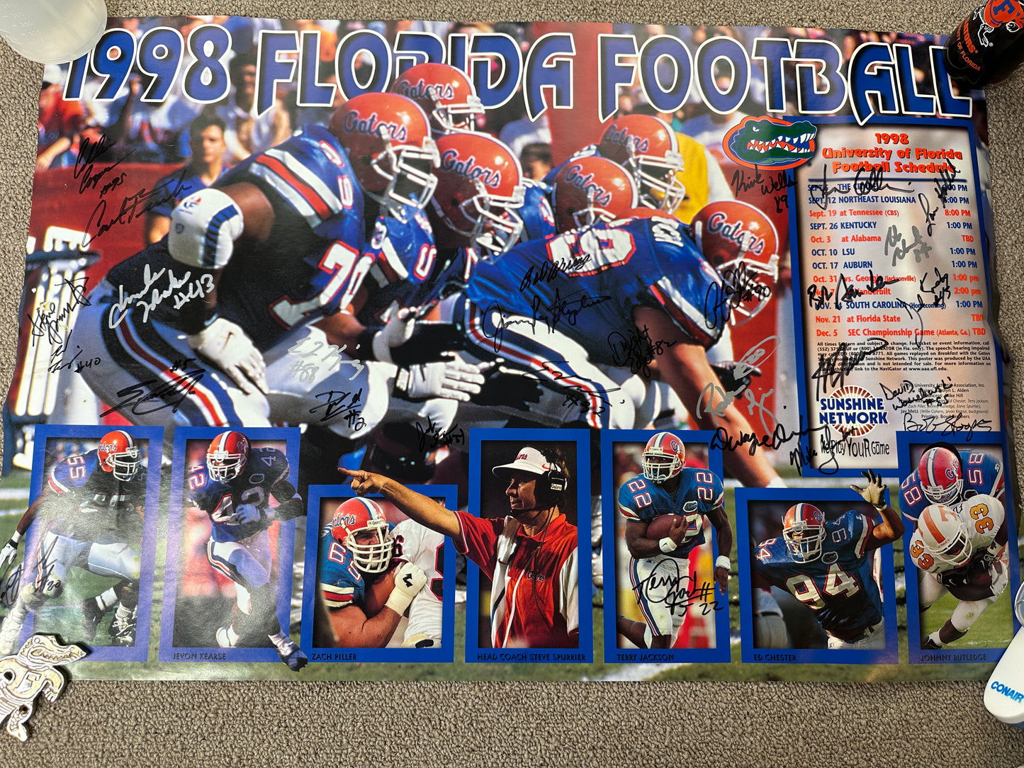 Vintage Florida Gators Football 1998 Poster