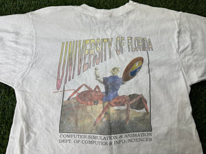 Vintage University of Florida Computer Simulation & Animation Shirt White - M