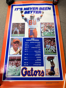 Vintage Florida Gators Football 1986 Poster