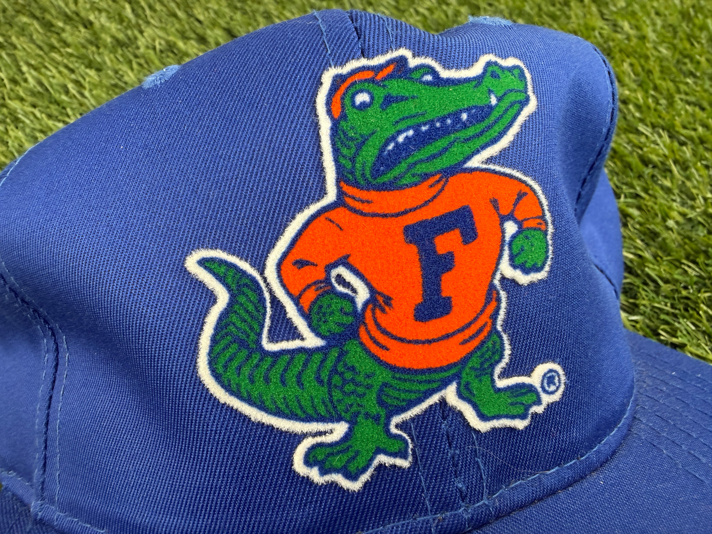 Vintage Florida Gators Flocked Albert Snapback Hat