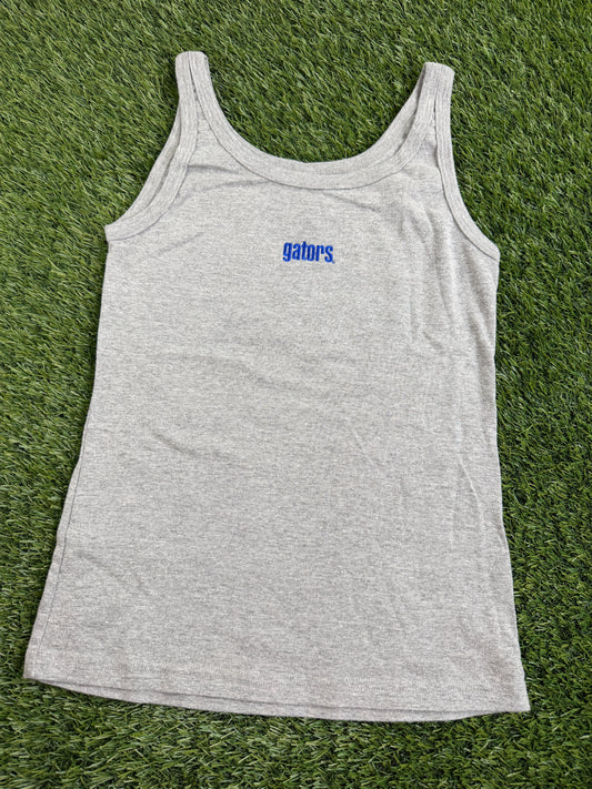 Y2K Baby Tee Tank Gray