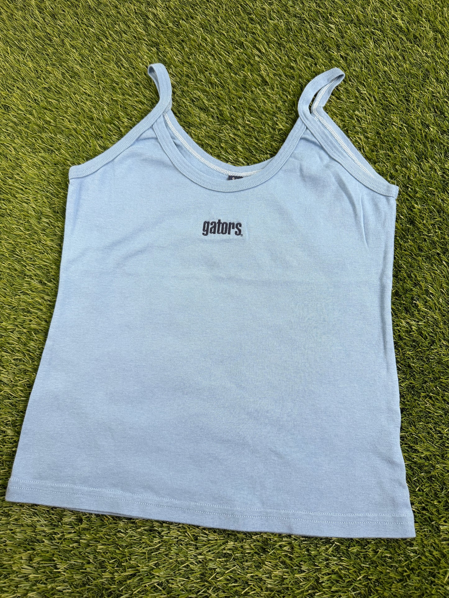 Y2K Baby Tee Tank Baby Blue