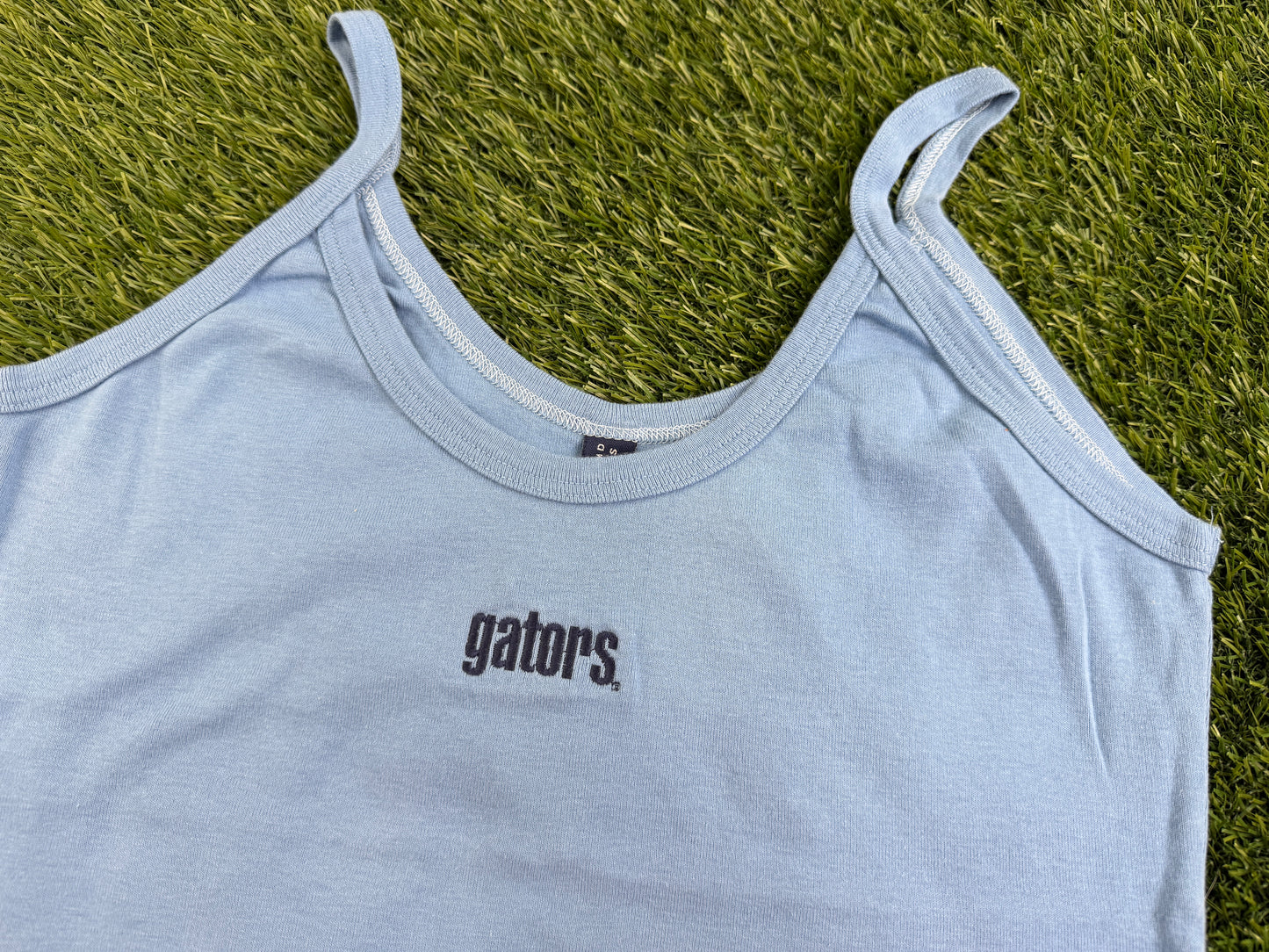 Y2K Baby Tee Tank Baby Blue
