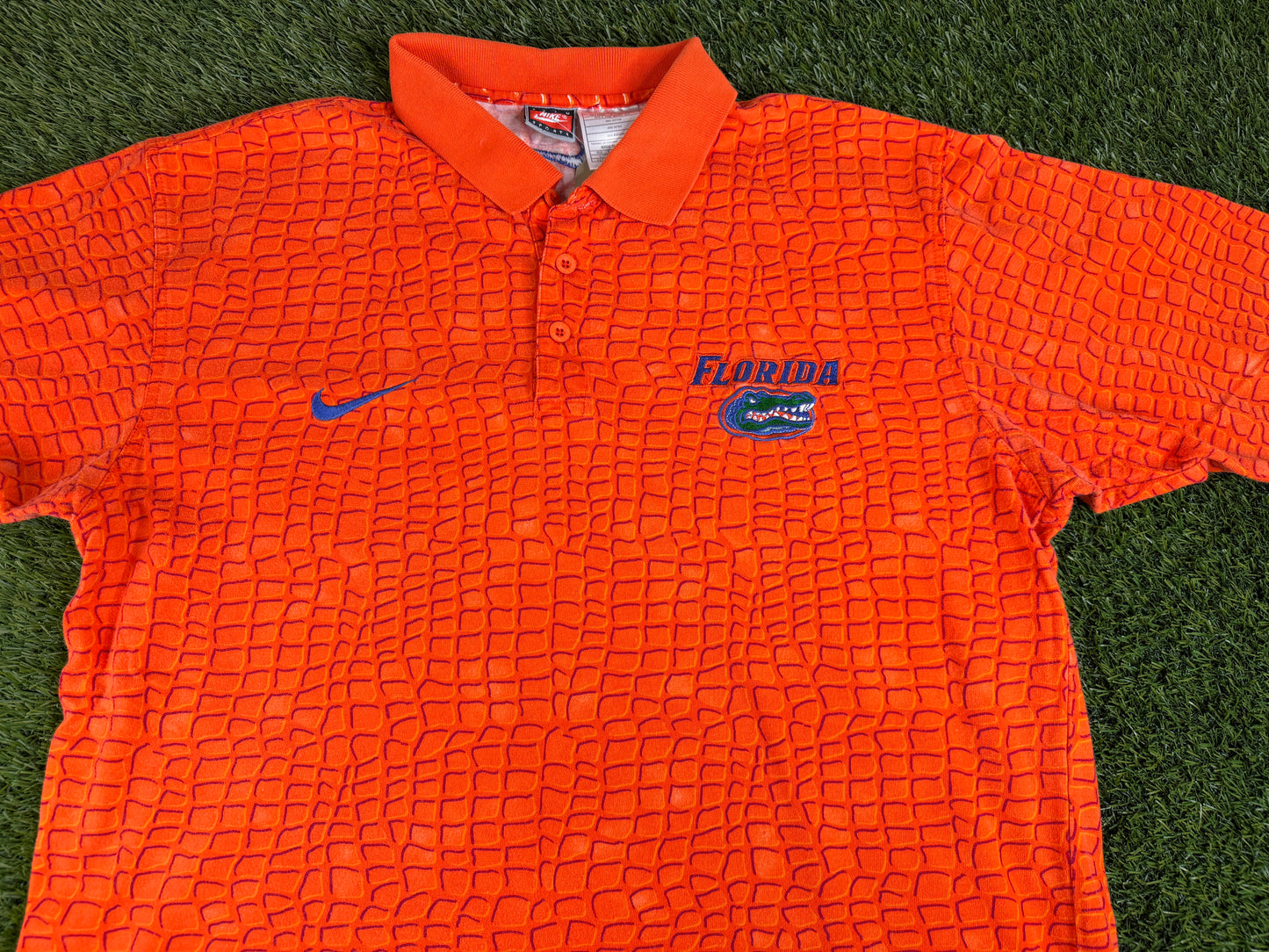 Vintage Florida Gators Swoosh Scales Polo - L