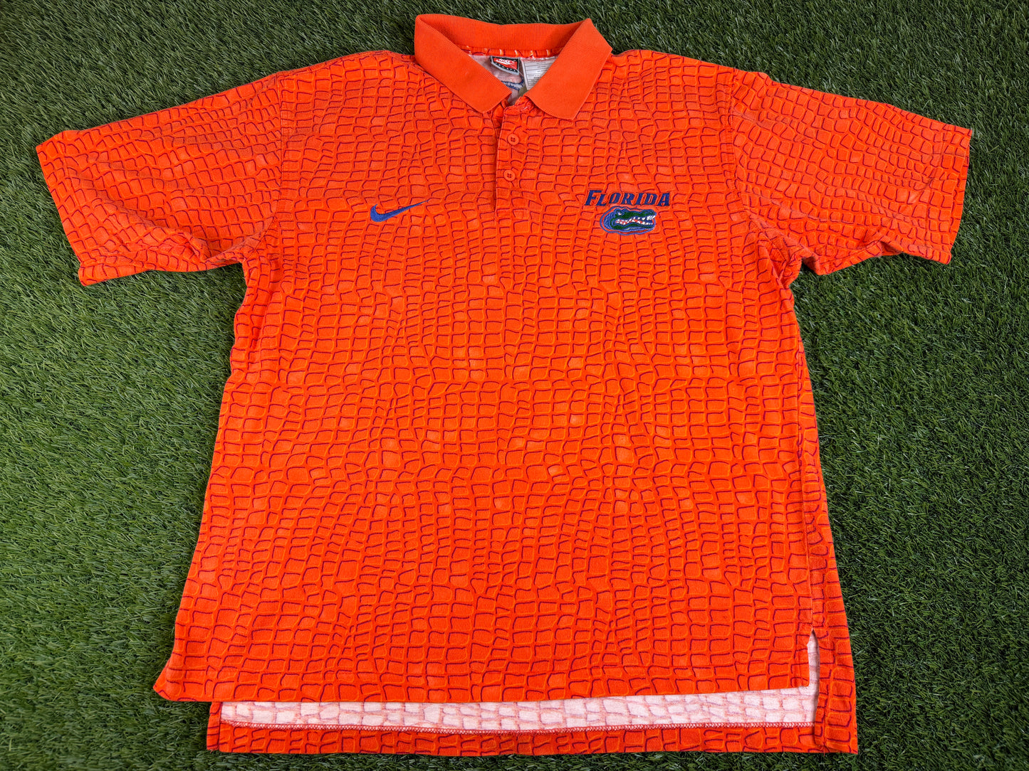 Vintage Florida Gators Swoosh Scales Polo - L