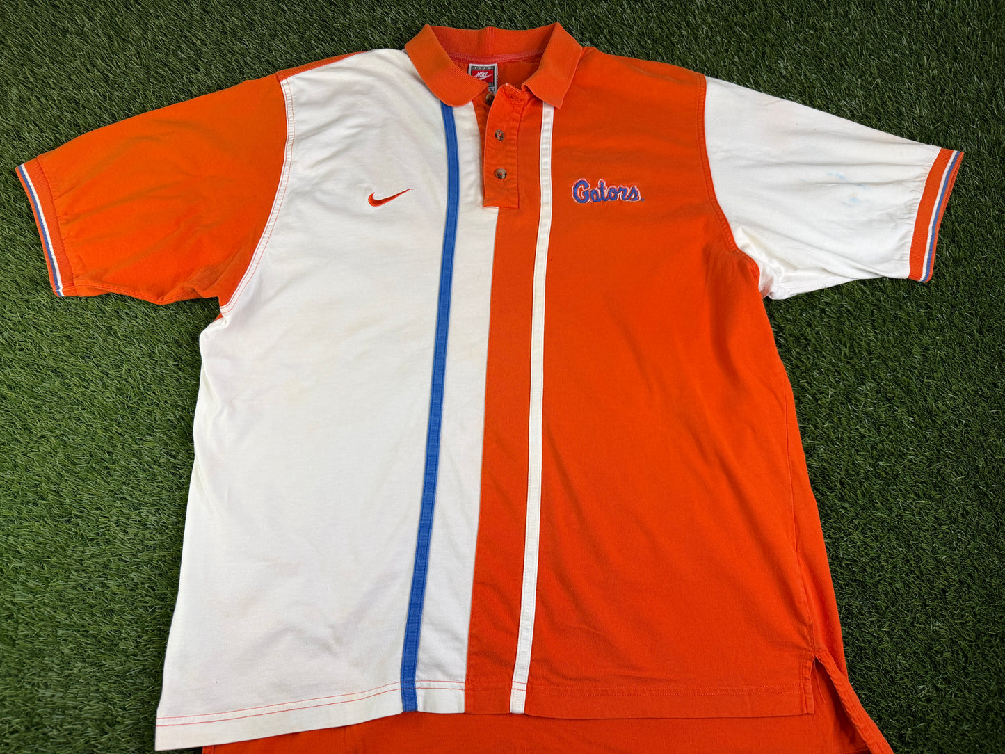 Vintage Florida Gators Swoosh Striped Polo - L