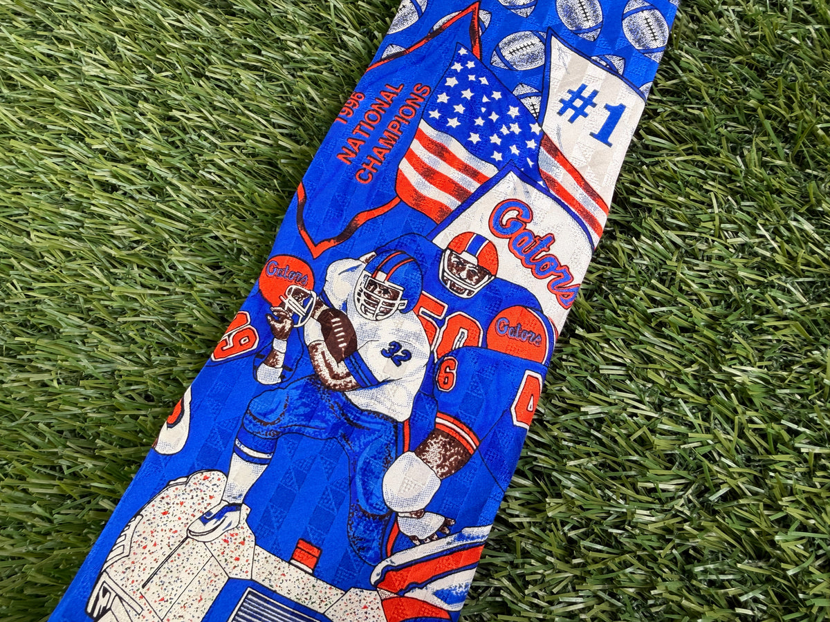 Vintage Florida Gators Football Silk Tie