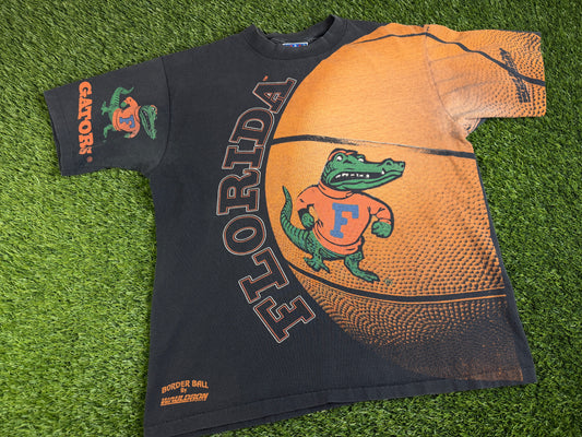 Vintage Florida Gators Basketball Shirt Big Print - L