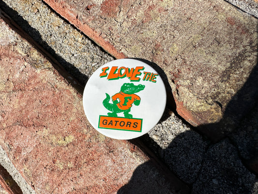 Vintage Florida Gators Button Love