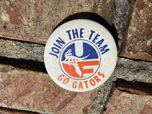 Vintage Florida Gators Button Team