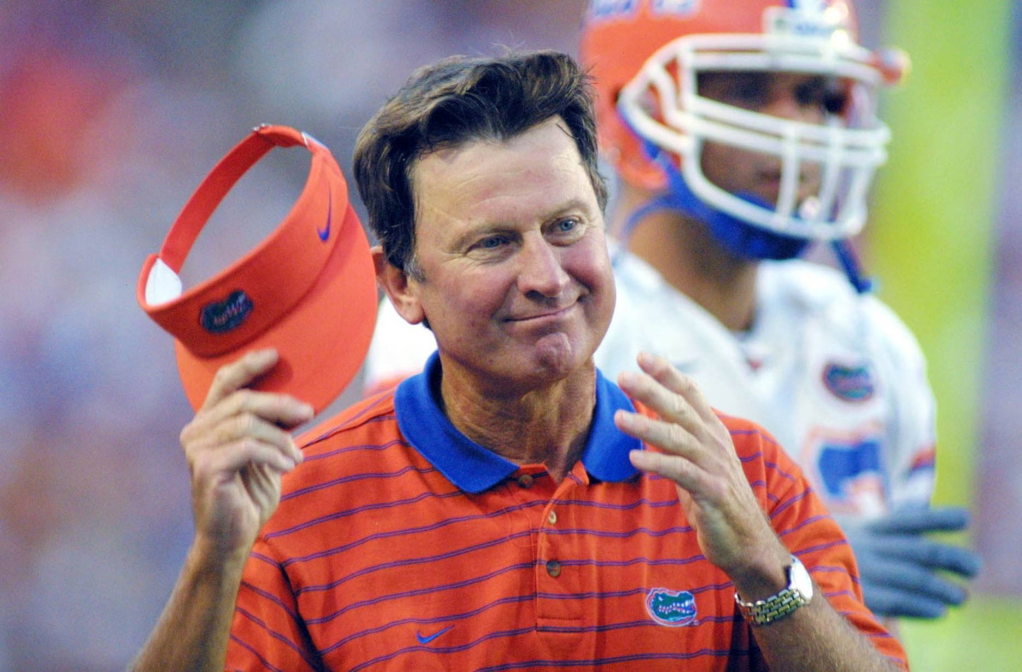 Vintage Florida Gators Swoosh Spurrier Polo - L