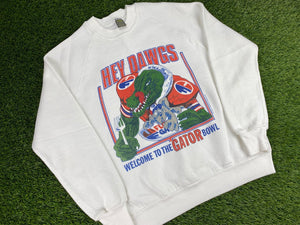Vintage Florida Gators Sweatshirt Gator Bowl White - S