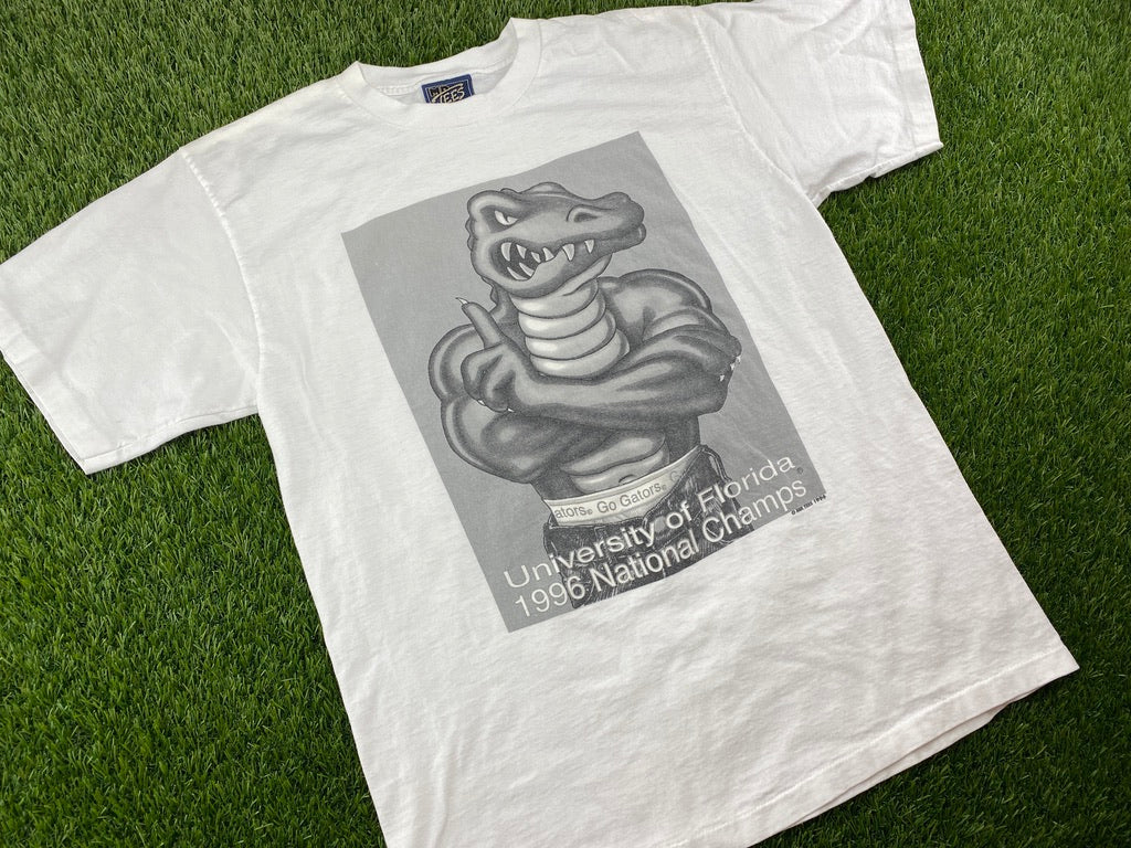 Vintage Florida Gators 1996 Champs Shirt Underwear White - M