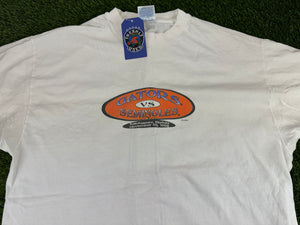 Vintage Florida Gators 1996 FSU Shirt Tie White - XL