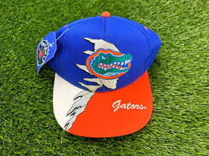 Vintage Florida Gators Snapback Hat Blue Colorblock