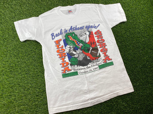 Vintage 1995 Florida Georgia Shirt White - S