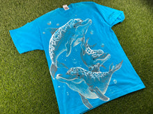Load image into Gallery viewer, Vintage Dolphins Shirt Blue - M
