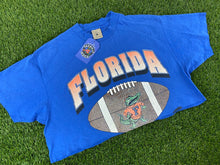 Load image into Gallery viewer, Vintage Florida Gators Crop Top Football Blue - L
