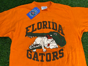 Vintage Florida Gators Eating Bulldog Shirt Orange - S