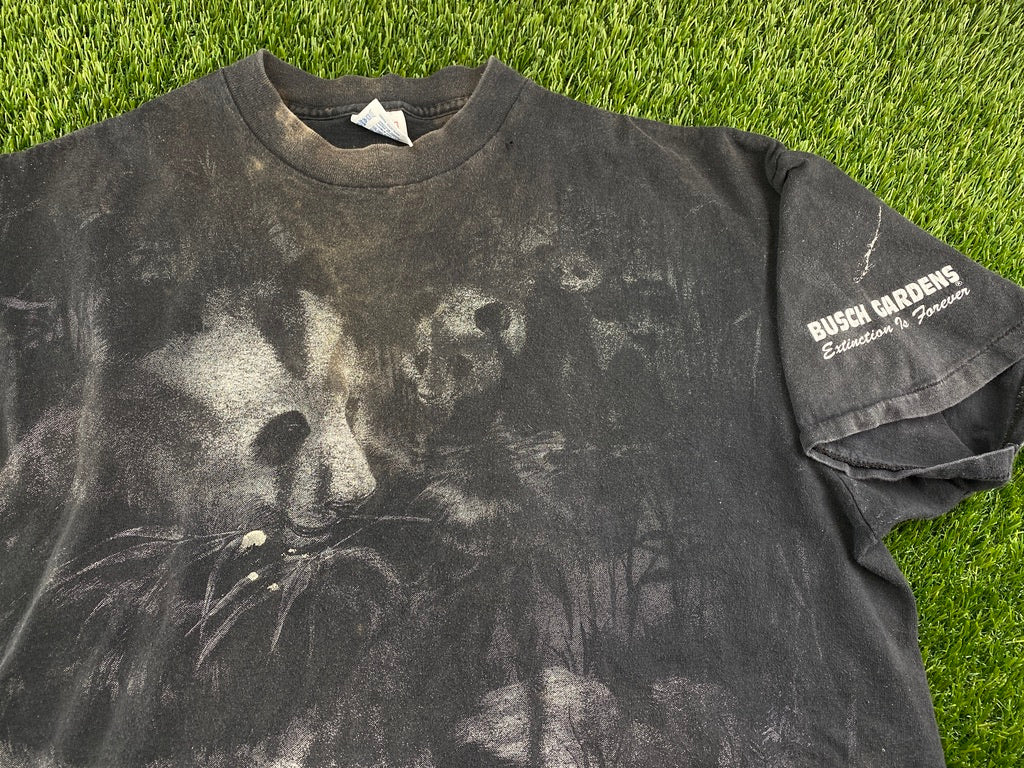 Vintage Busch Gardens Panda Shirt Distressed - XL