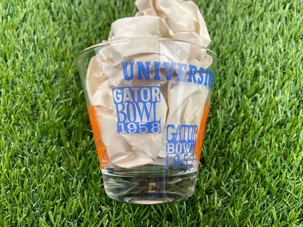 Vintage Gator Bowl 1962 Glass Cup