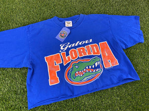 Vintage Florida Gators Crop Top Blue - XL