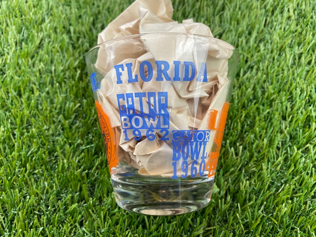 Vintage Gator Bowl 1962 Glass Cup