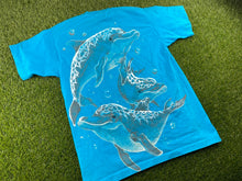 Load image into Gallery viewer, Vintage Dolphins Shirt Blue - M

