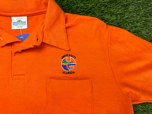 Vintage Florida Gators Polo Circle Logo - S