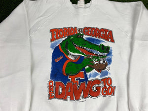 Vintage Florida Gators Hotdog Sweatshirt White - M