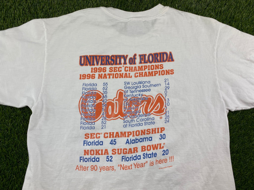 Vintage Florida Gators Michael G Montgomery 1996 Champs Shirt - M