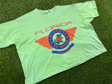Load image into Gallery viewer, Vintage Florida Gators Crop Top Neon Green - XL
