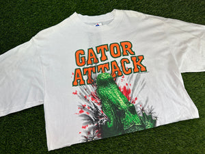 Vintage Gator Attack Crop Top - L
