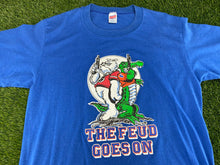 Load image into Gallery viewer, Vintage Florida Georgia The Feud Shirt Blue 80&#39;s - M

