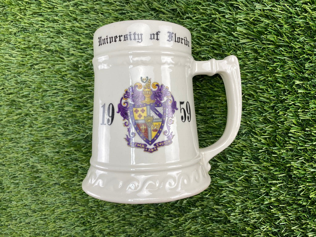 1959 University of Florida Sigma Alpha Epsilon Stein Mug "Bill"