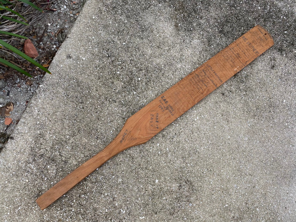 1943 University of Florida Sigma Alpha Epsilon Paddle