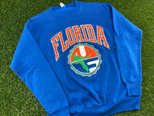 Load image into Gallery viewer, Vintage Florida Gators Circle Logo Sweatshirt Blue - M
