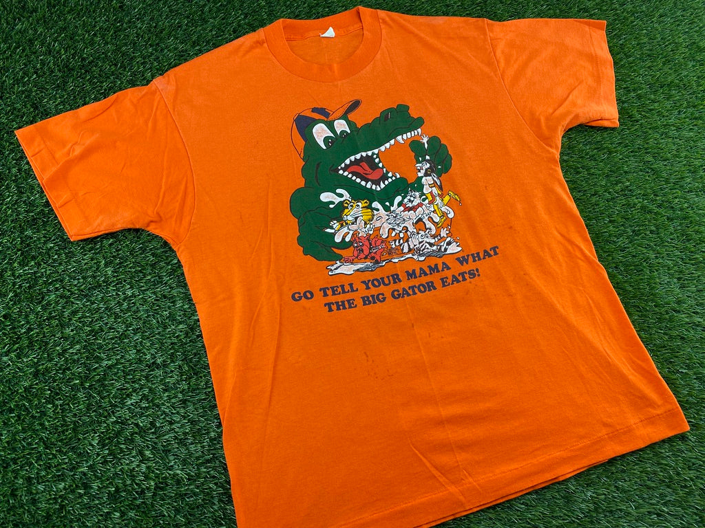 Vintage Florida Gators Rivalry Shirt Orange 80's - M