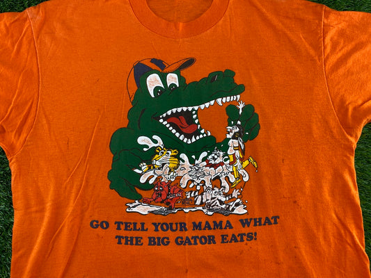 Vintage Florida Gators Rivalry Shirt Orange 80's - M